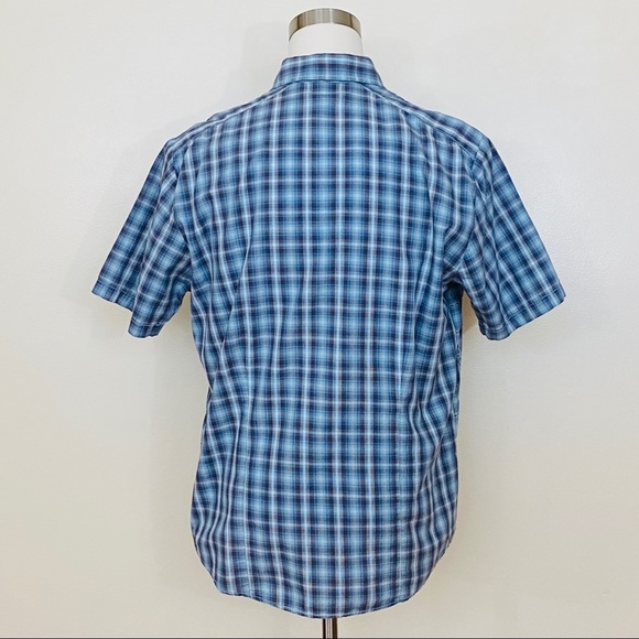 Transcript Snap Button Men’s Short Sleeve Shirt - Picture 2 of 4